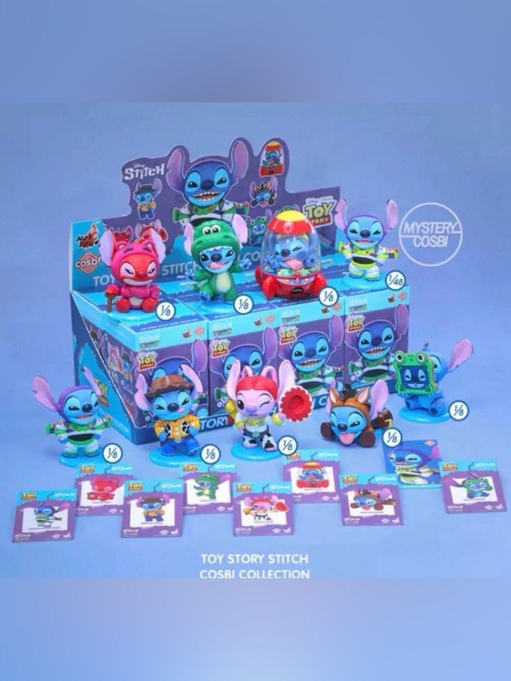 Disney Stitch Cosbi Collectible Figure - Blue